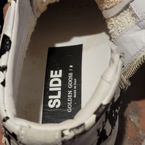Golden Goose | GGDB Snake and Tortoise Print Slides Hi Top Sneakers - Picture 9 of 15